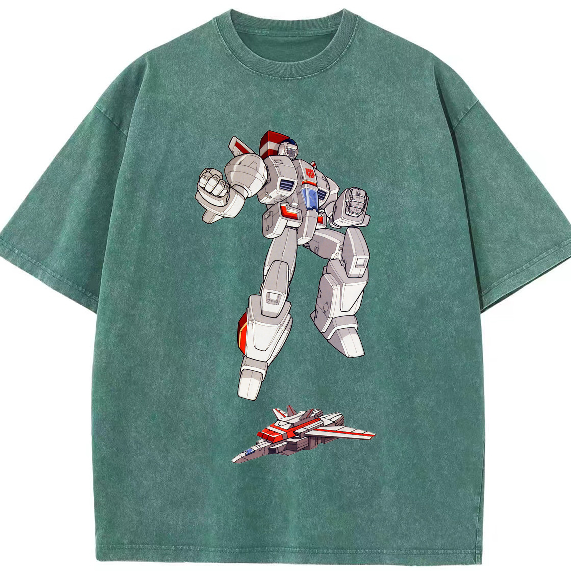 （画像用）  綿100% ヴィンテージ風 半袖Tシャツ（フロントプリント）